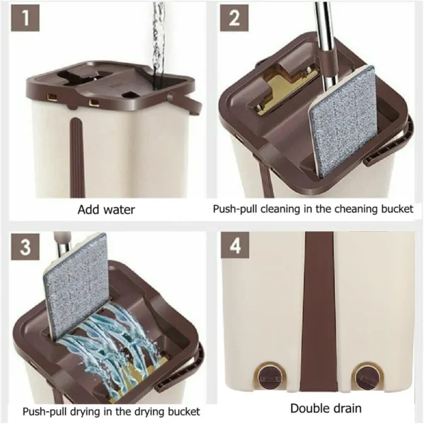 Scratch Mop with bucket 2in1 Self Cleaning - Image 3