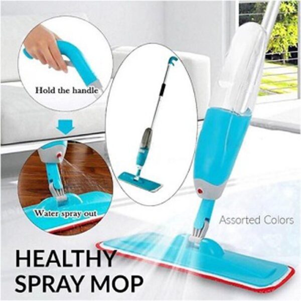 Healthy Spray Mop 2-in-1 Water Spray Mop -360 Degree Rotation,